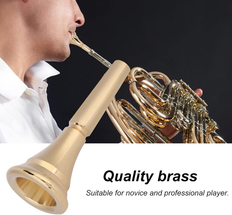 Chazcool French Horn Mouthpiece, Mellophone Mouthpiece, Brass Mouthpiece French Horn Replacement Accessory - Image 3